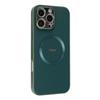 Plain Leather Magnetic Mobile Phone Case for iPhone16PROMAX Anti-drop 14/13/12 Wireless Charging Leather Pattern Case