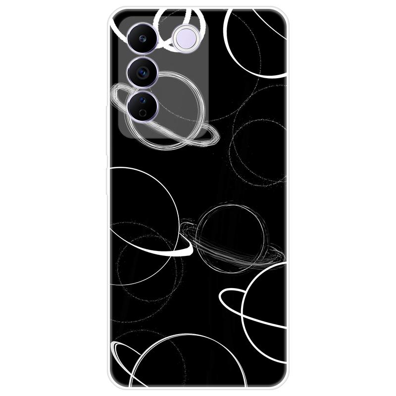 For Vivo V27e V 27e Case Soft Silicone Back Cover Cartoon Phone Case Diversification