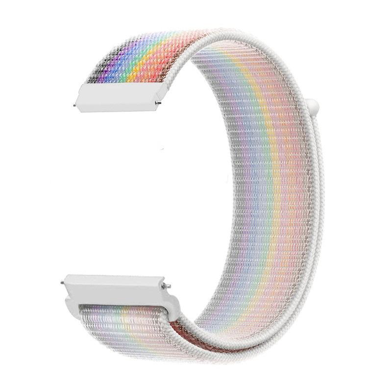 20mm 22mm Nylon Loop Band for Samsung Galaxy Watch 7/6/Classic/5/4/3/Gear S3 Wristband Huawei Watch 4/GT-2-3-Pro/Amazfit GTR/GTS