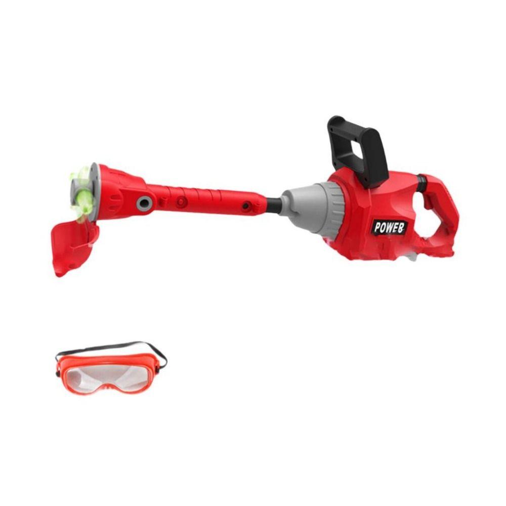 Large Size Electronic Toy Lawnmower Kids Play Tools Lawn Trimmer Toy Garden Play
