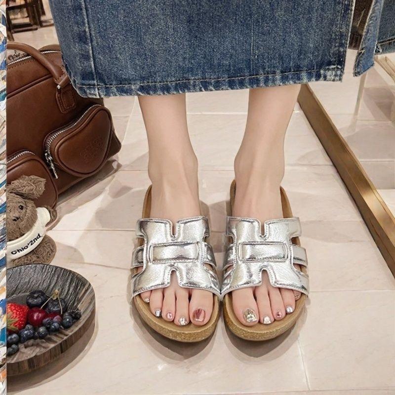 Slippers Women's Outer Wear Summer New Models with Skirts Flat-bottomed Sandals Beach Slips