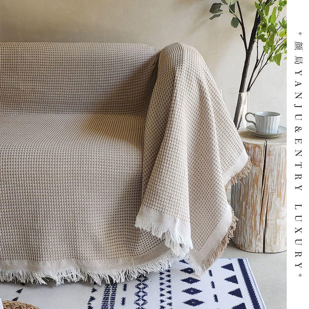 

Вафельный чехол для дивана, полное покрытие, хлопковый диван, универсальный чехол для дивана Four Seasons, универсальный универсальный чехол 180*130CM