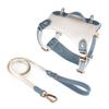 Luxury Leather Pet Harness & Leash Set for Medium & Large Dogs