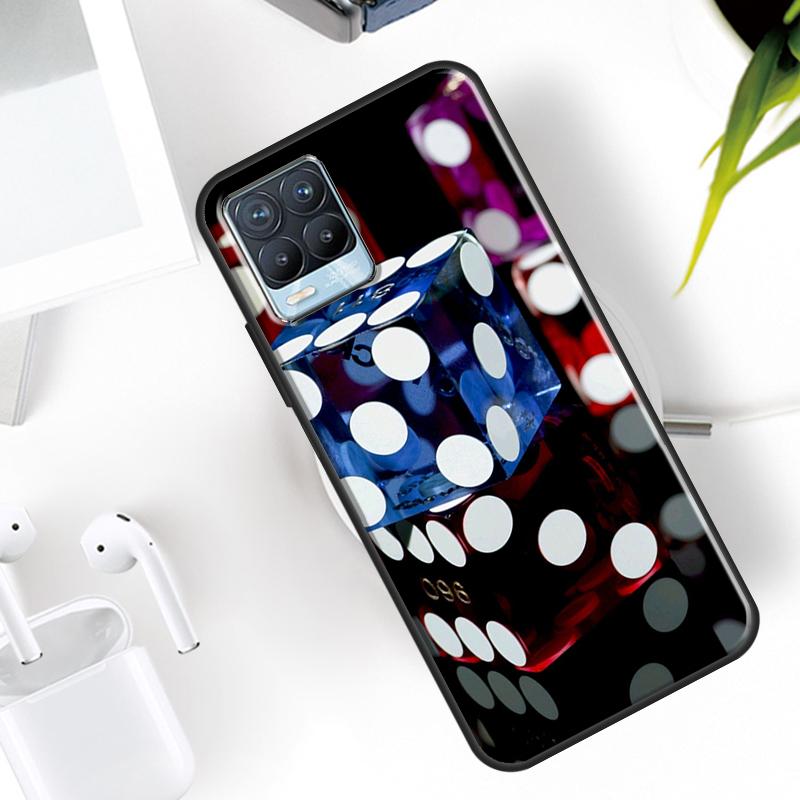 Dices Poker Casino Case For Realme 15 11 12 13 14 Pro Plus C53 C55 C51 C25 C63 C61 C65 C67 C71 C75 GT6 GT7 Pro