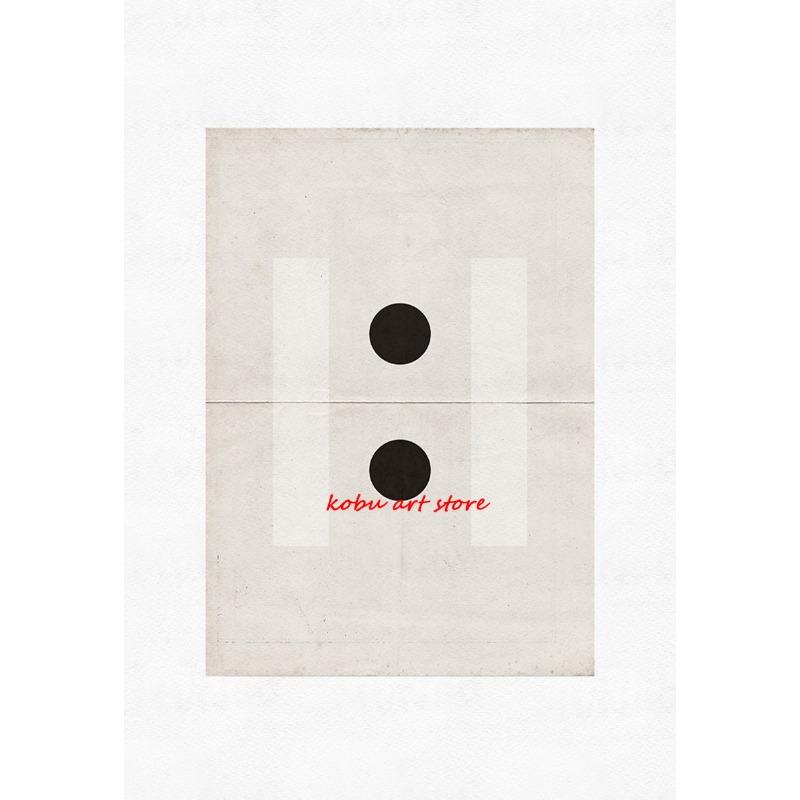 Abstract Zen Poster Black White Art Prints Canvas Painting Square Round Minimalist Japandi Wall Art Picture for Room Home Decor