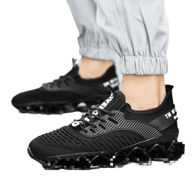 Men's shoes breathable fly-woven running casual shoes sports shoes versatile trendy shoes men's mesh shoes