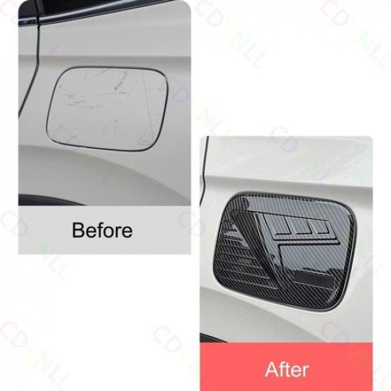 Gas Tank Cap Cover Fuel Filler Cover For Honda CR-V -2024 ABS Carbon Fiber