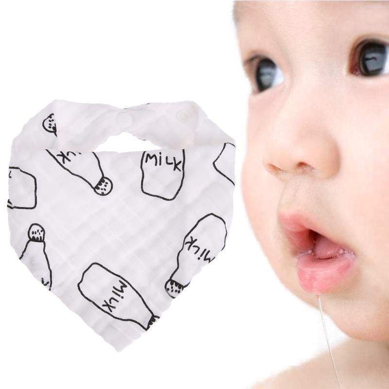 4Pcs Bebé Alimentación Cabeza Bufanda toalla Babero Niño Niña pañuelo saliva Triángulo drible