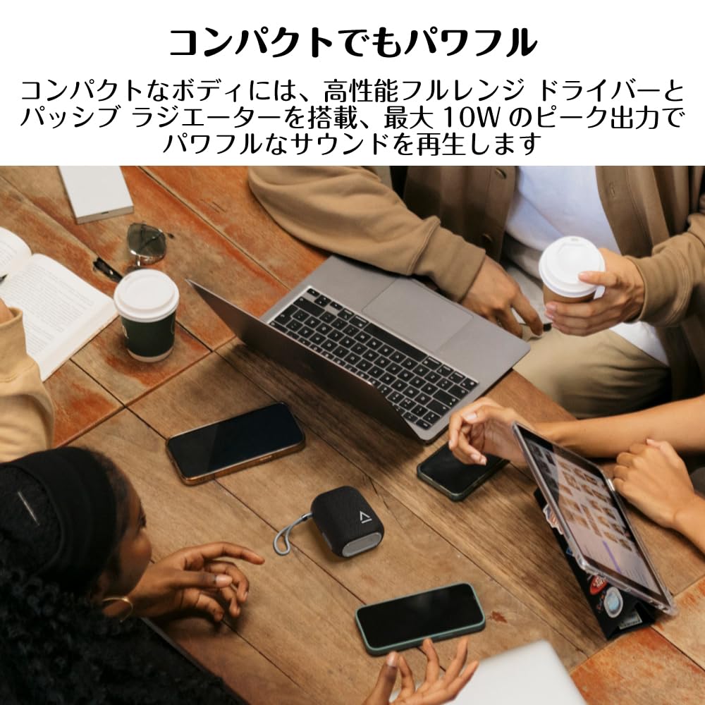 Creative MUVO Flex Waterproof Portable Bluetooth Speaker Black, 10-Hour Playtime, (SP-MVFL-BK)