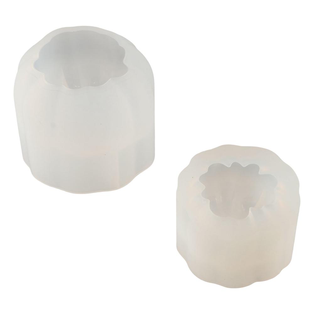 

Durable Pumpkin Candle Mold Steric Halloween DIY Mold Ghost Ornament Making S