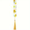 10Pcs/Set Transparent Floral Acrylic Bookmark With Tassels Reading Book Clip  Study/Library