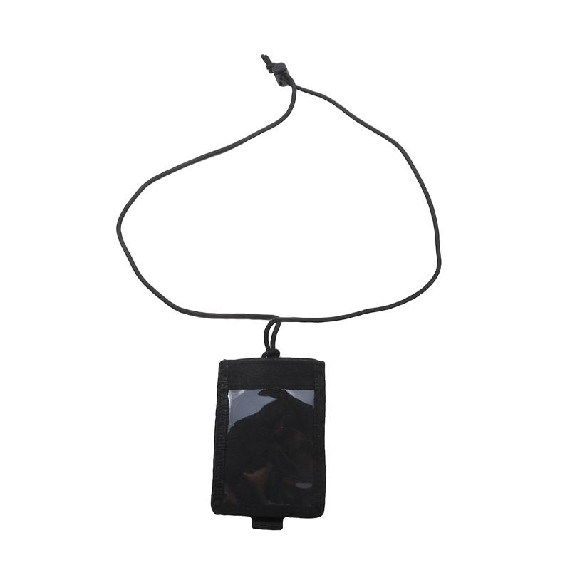 ID-kortshållare Armé Taktisk Multifunktionell Bärbar ID-kortfodral Patch Halsband och Kreditkortsorganisatör Högkvalitativa Enfärgade Fodral