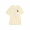 Men's White Logo Print Crew Neck T-Shirt
