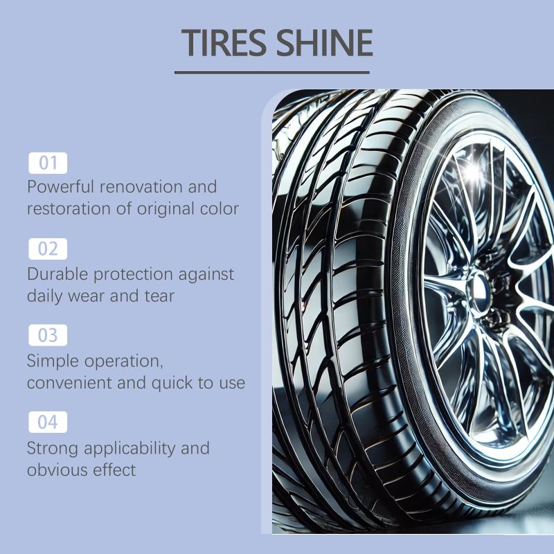 Automotive Tire Cleaner Heavy Duty Removes Dirt Enhances Deep Black Color Protects Wheel Surfaces for Cars Trucks