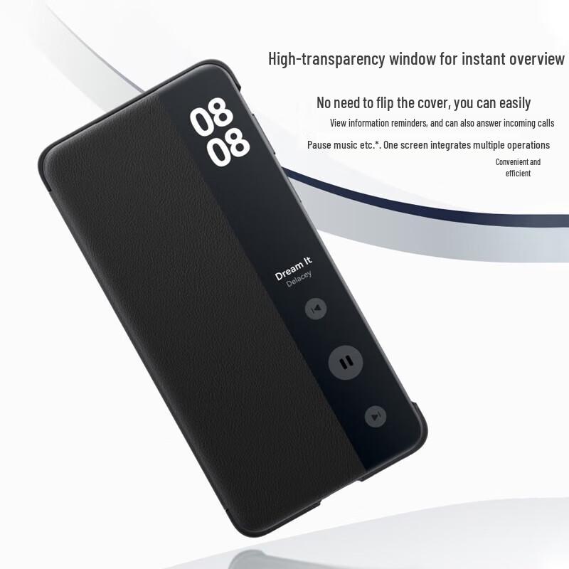 Huawei Mate70 Pro Leather Smart Window Flip Case