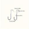 Stainless Steel S-Shaped Double Hook 1pc - Punch-Free Wall Mount Cabinet Door Hanger - Easy Install Traceless Hanging Clothes Hook for Kitchen