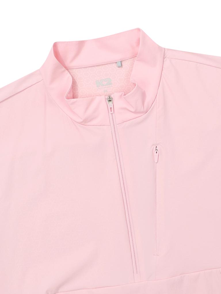 K2 Chill360 Short Sleeve Zip-Up W_Cool Pink