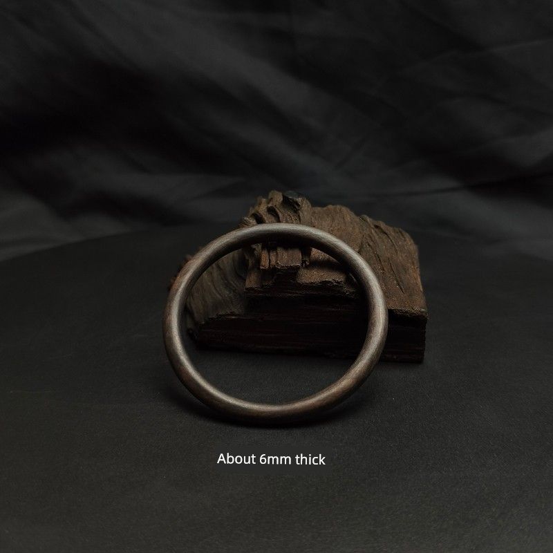 

Браслет из палисандра Большой Расписной браслет Деревянный браслет-шина Ювелирные изделия Браслет из эбенового дерева Простой Браслет-заготовка из бревна Браслет без краски и воска Extra Fine 6mm about 54mm