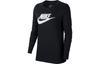 T Shirts Women's Black Crew Neck Moderate Straight Fit BV6172-010