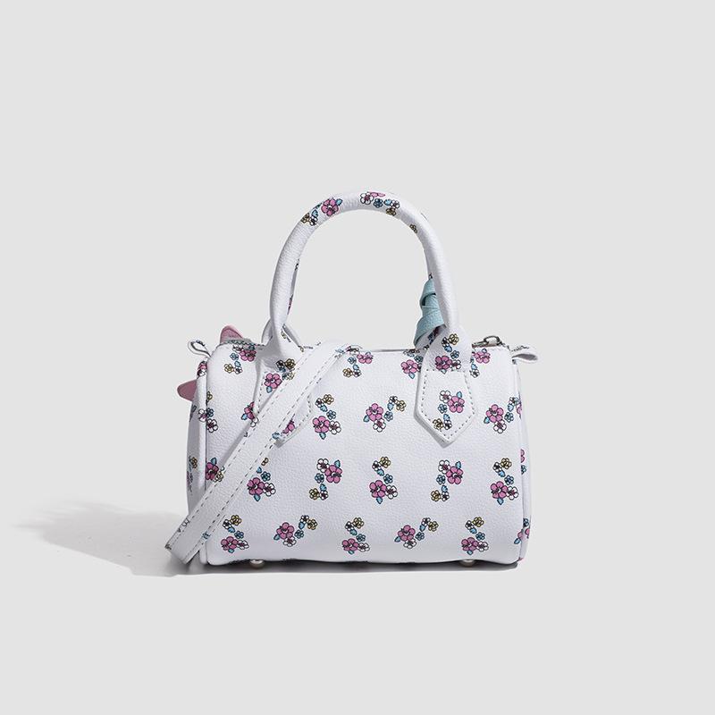 Niche Design Cute Design Sense White Is Popular Today Versatile Bow Print Messenger Bag Women