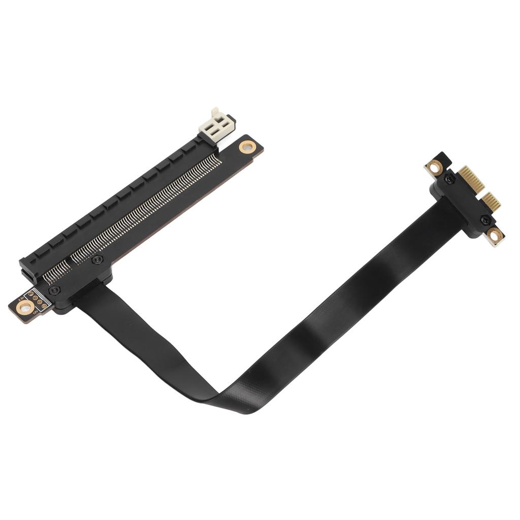 PCIe Extension Cable 20cm 32Gbps Transmission Rate PCI E 3.0 X1 Black Adapter for Graphics Card Sound Card Network