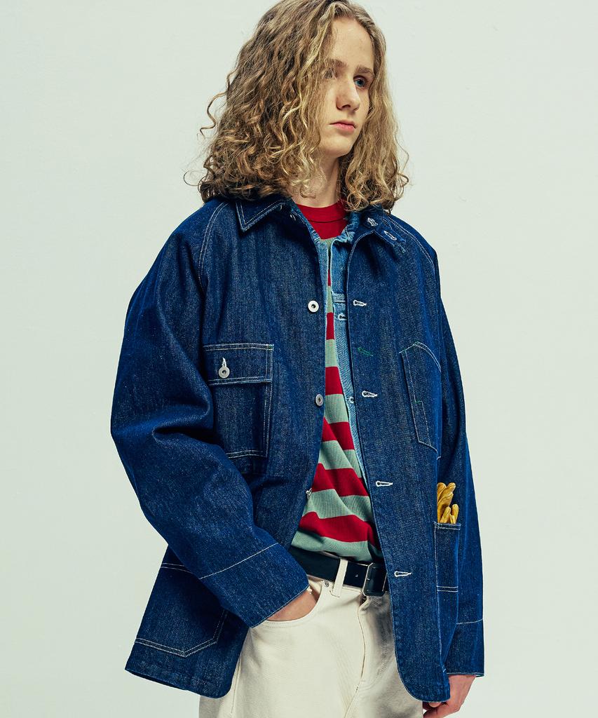 Knd Xau Denim Chore Jacket Indigo