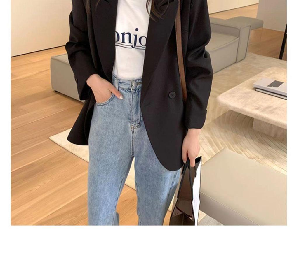 Women's Mid-Length Suit Jacket 2025: Internet Celebrity Style for Spring/Autumn - Trendy, High-End, and Chic