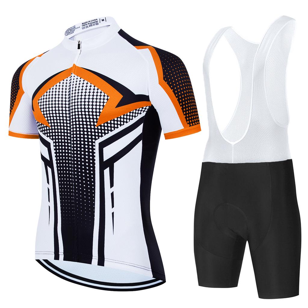 Herren Fahrradbekleidung Mann Fahrradtrikot Mtb Mann Radsportbekleidung Fahrrad für Männer Bycicle Mountainbikes Kurze Trägerhose Radhose Sommer