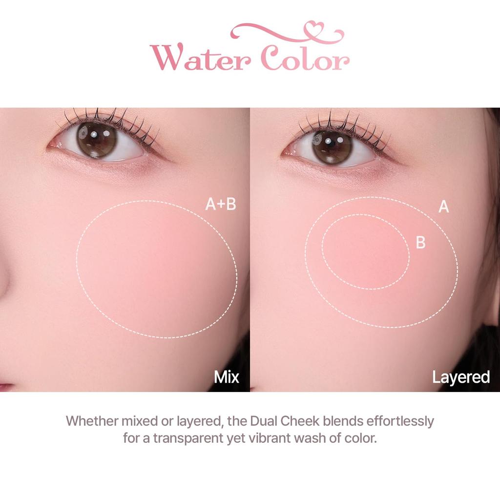 Popular Blush DUAL CHEEK 11 JUICY PEACH For warm radiant idol peachy Korean idol 2aN Official undertones, spring, makeup, makeup, baby-like look,