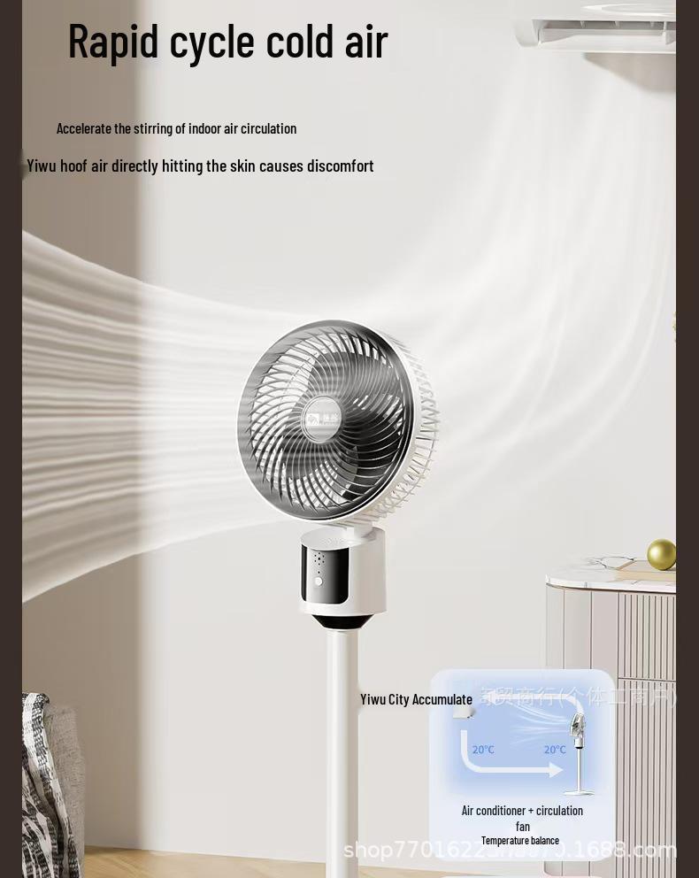 Camel Silent USB Air Circulator: Retractable Electric Fan for Home, Office, Dorm, and Outdoor Use