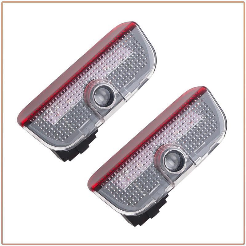 2 Peças/conjunto Luz de Boas-Vindas para Porta de Carro Lâmpada Projetora LED Luzes de Cortesia Para Volkswagen B6 B7 B5 Golf Polo Tiguan Passat EOS Scirocco Jetta MK6 Octavia
