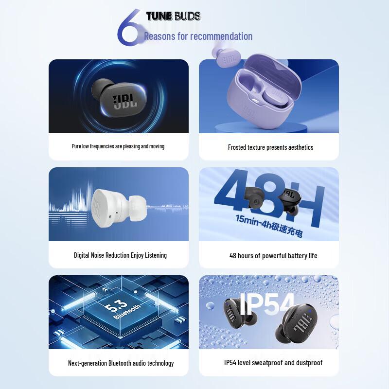 JBL Tune Buds True Wireless Noise Cancelling Earbuds