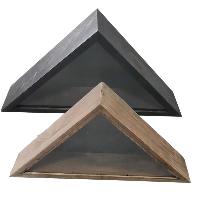 Premium Solid Wood Flag Display Box For Veterans Burial Flags And Residential Presentation nero