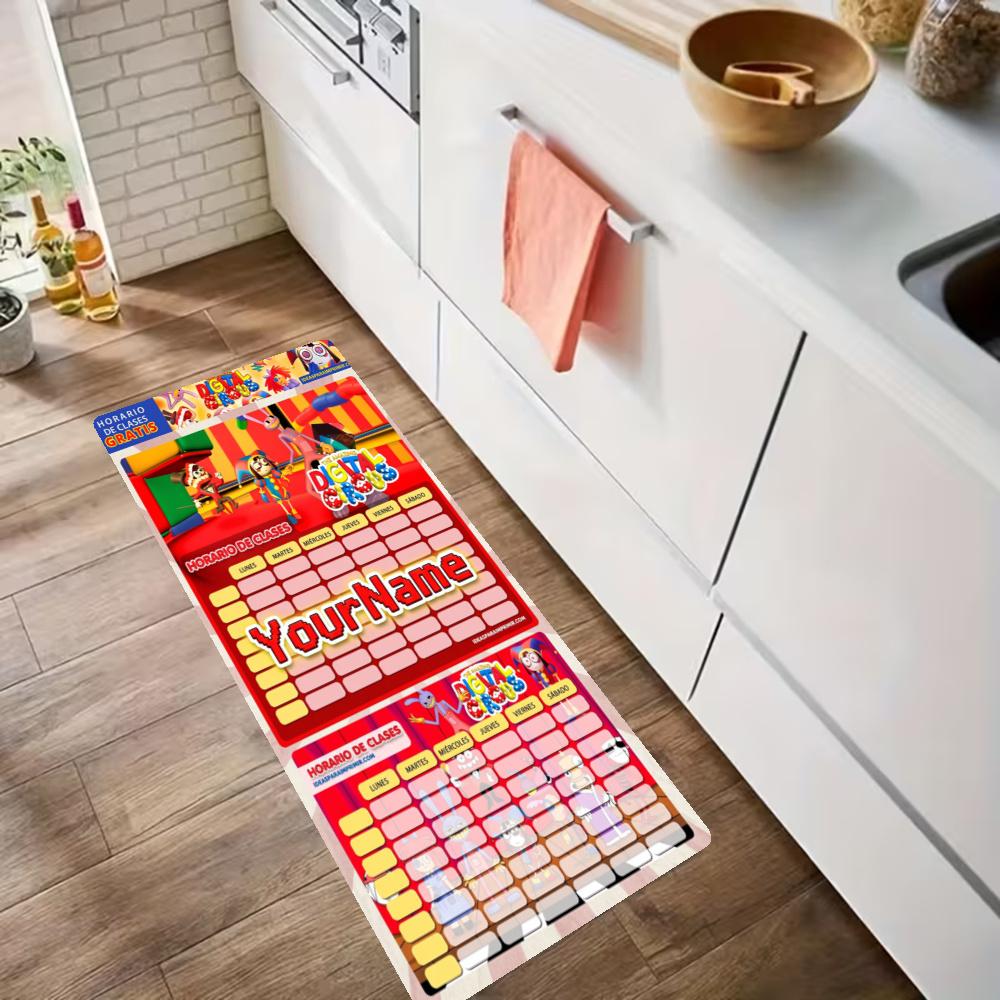 Digital Circus Customize Your Name Kitchen Rug Runner Rug Laundry Mat Hallway Entryway The Best Gift Choice