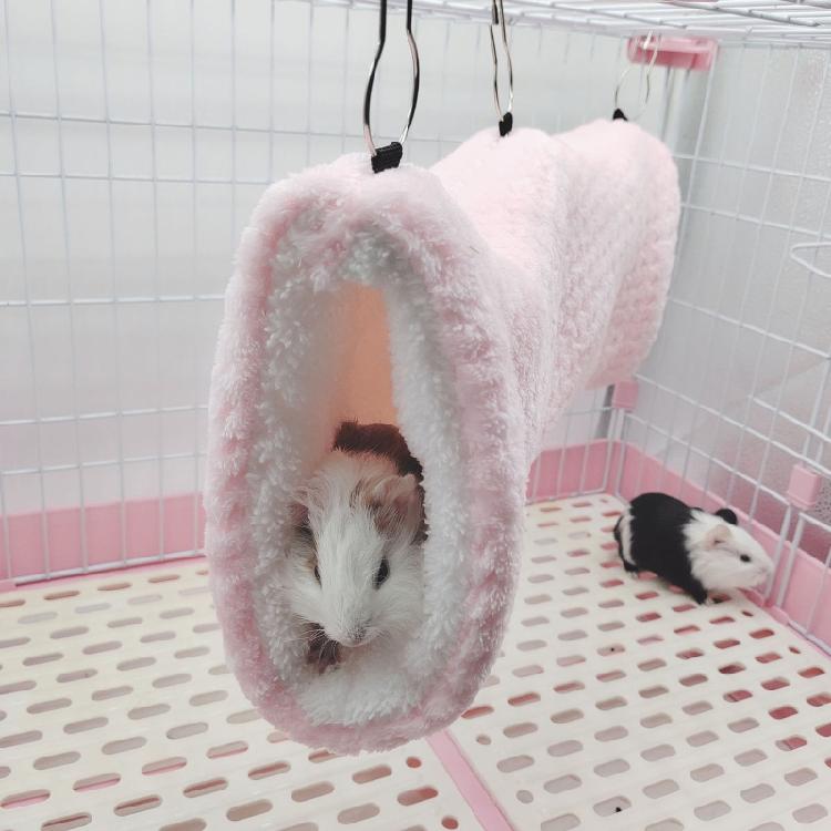Hamster Hammock Cave Shed Small Pet Warm Hut Cage Tunnel for Guinea Pigs