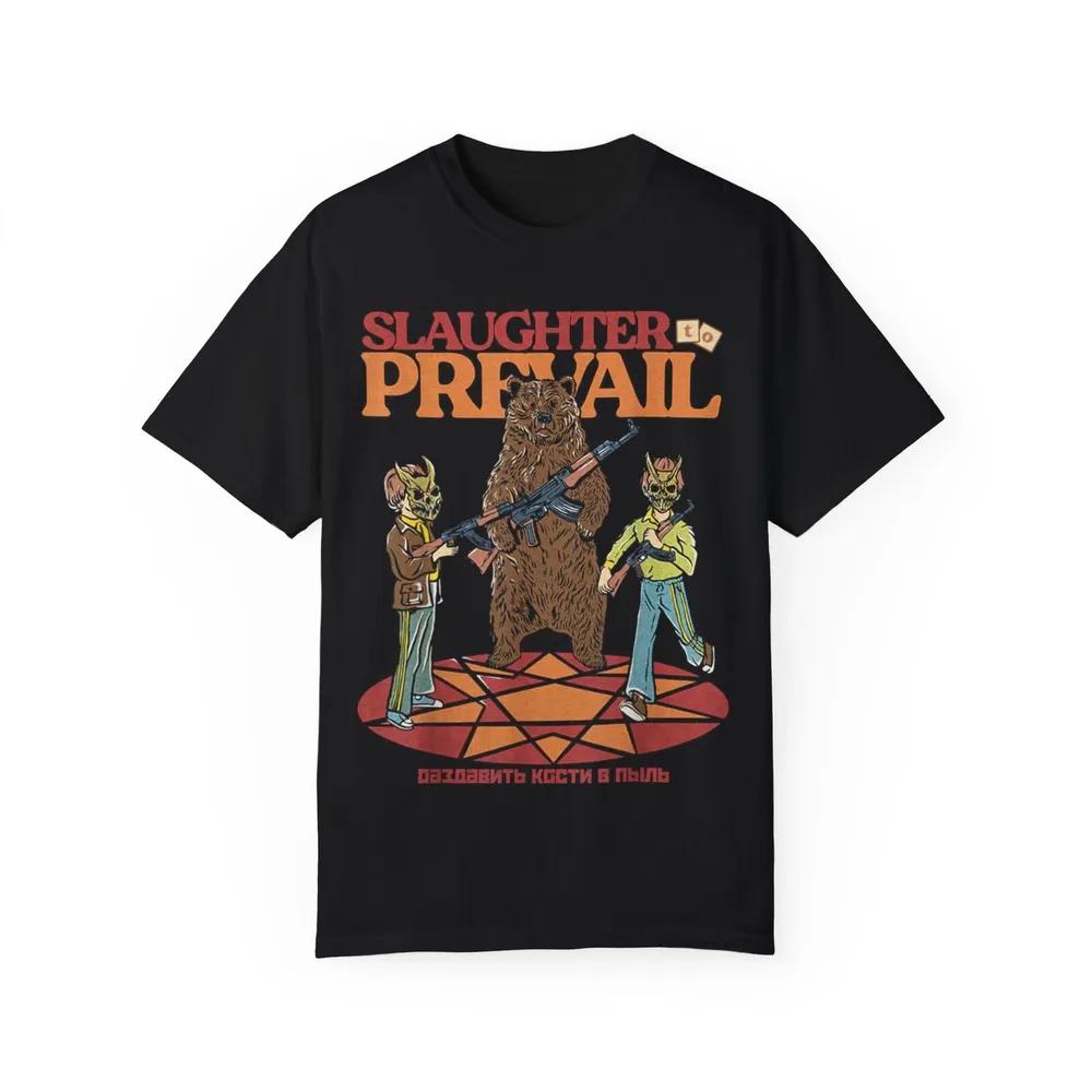 Unisex Short Sleeve Crew Neck Cotton T Shirt Slaughter To Prevail S