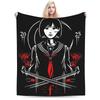 silent hill f horror game 2025 Accessories Blanket Ultra-Soft Fleece  Throw Blanket Cozy Bedspread