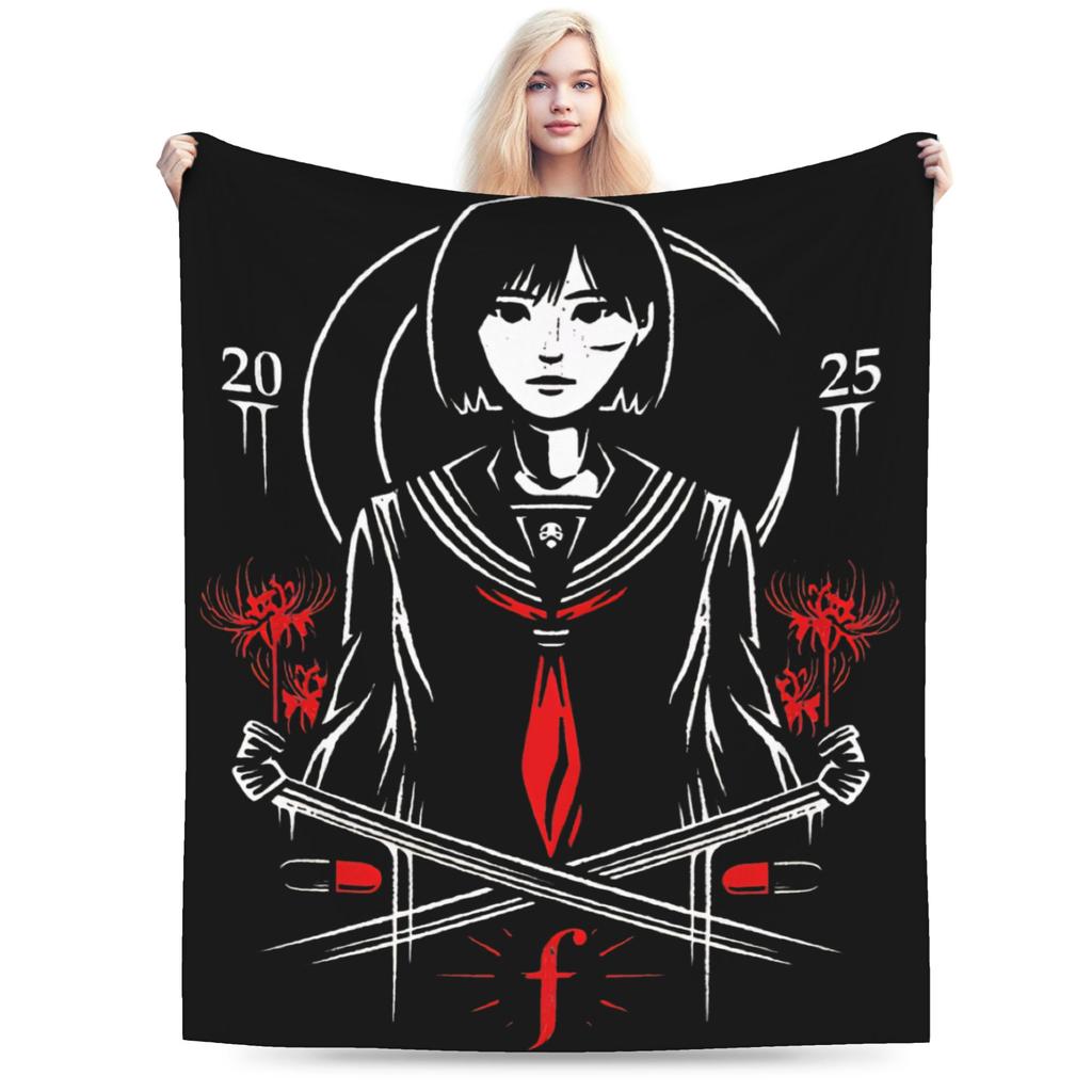 silent hill f horror game 2025 Accessories Blanket Ultra-Soft Fleece Throw Blanket Cozy Bedspread