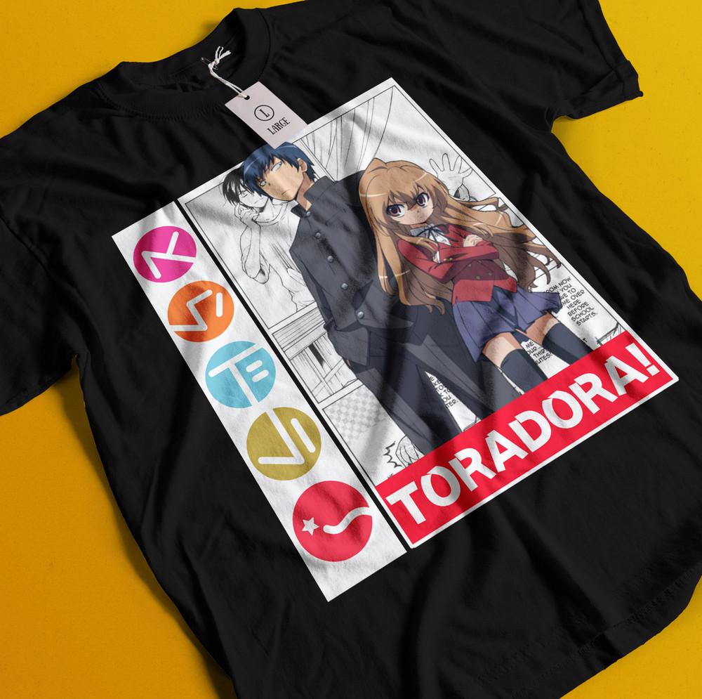 

Toradora Shirt Taiga Aisaka Tshirt Ryuji Takasu T-Shirt Minori Tee Yusaku Anime S