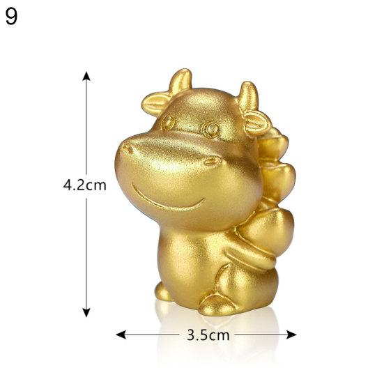 Kreslený kráva dobytek design auto domácí stůl zahrada sukulentní pryskyřice dekor ozdoba