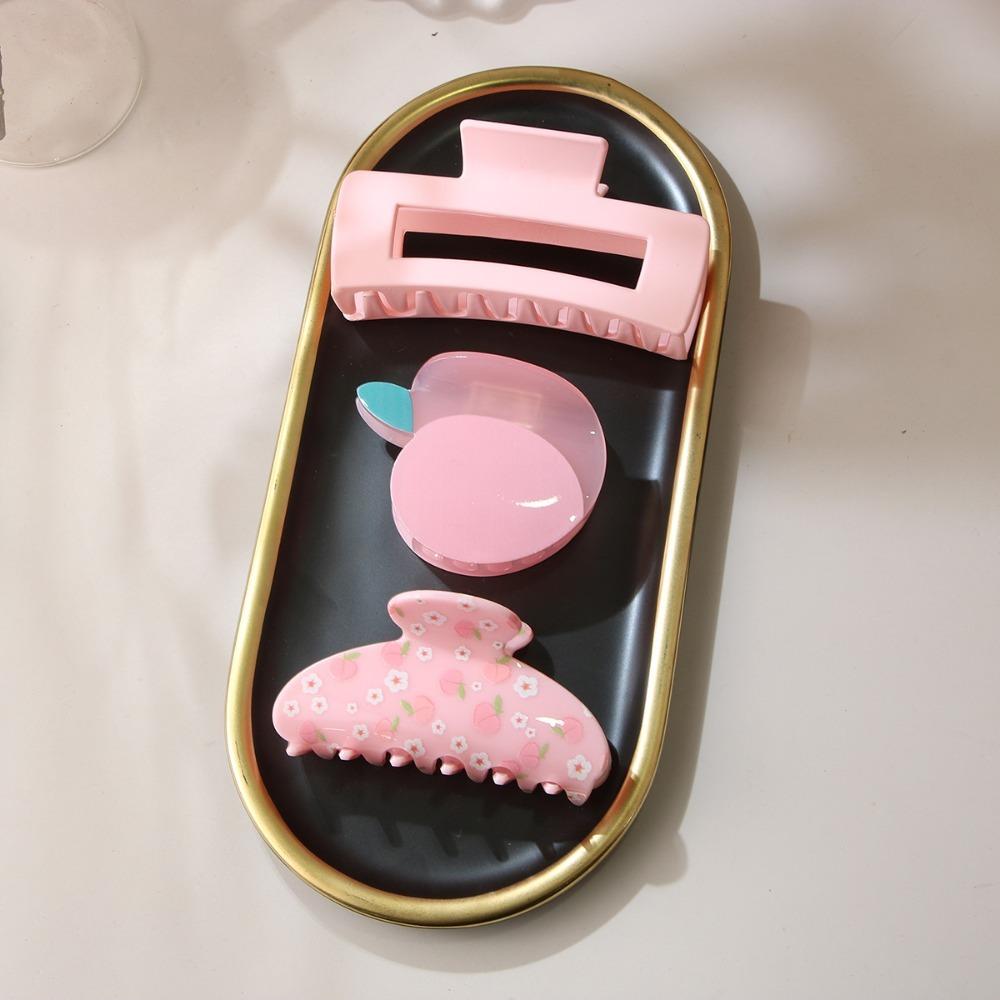 Matte Hair Clips for Women and Girls - Rectangle and Double Row Small Claw Clips for Thin/Medium Fine Hair - Nonslip Jaw Clips