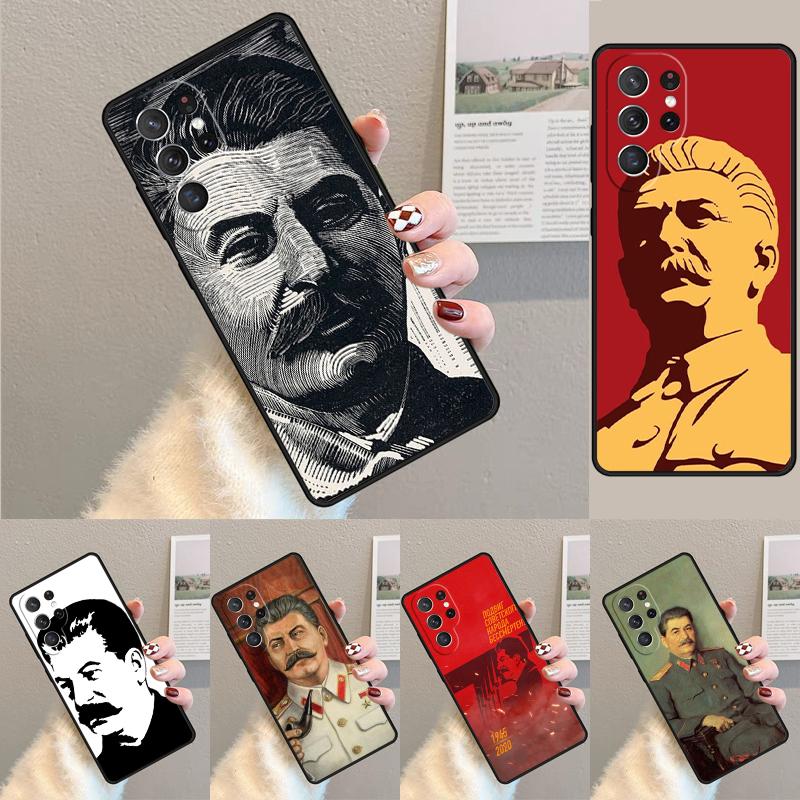 Russian Commander Stalin phone case Cover For Samsung Galaxy S24 S25 Ultra S21 S22 Ultra S10E Note 10 Plus Note 20 FE S23