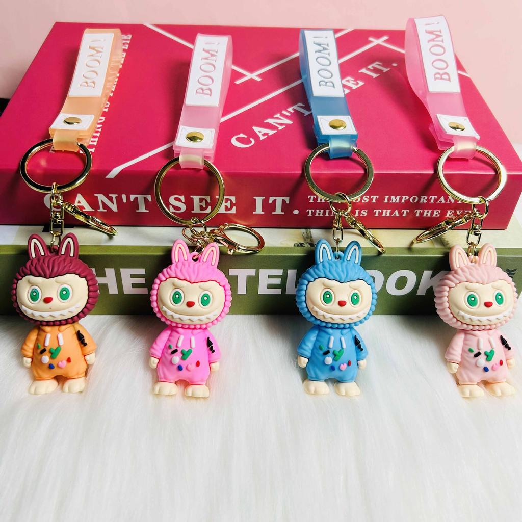 1PC Sheep Keychain Pendant Couple Car Bag Key Ring Pendant