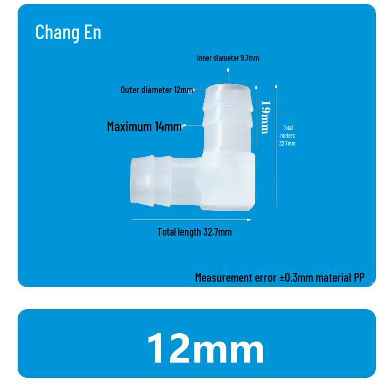 Plastic 90° Hose Connector Elbow Barb