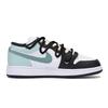 Jordan Air Jordan 1 Puppy Fragment Low Top Vintage Basketball Shoes Men's Black Green 553558-131(Team85-)