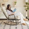 Adjustable Reclining Rocking Chair for Adults - Perfect for Balcony, Home Leisure, and Lounging.