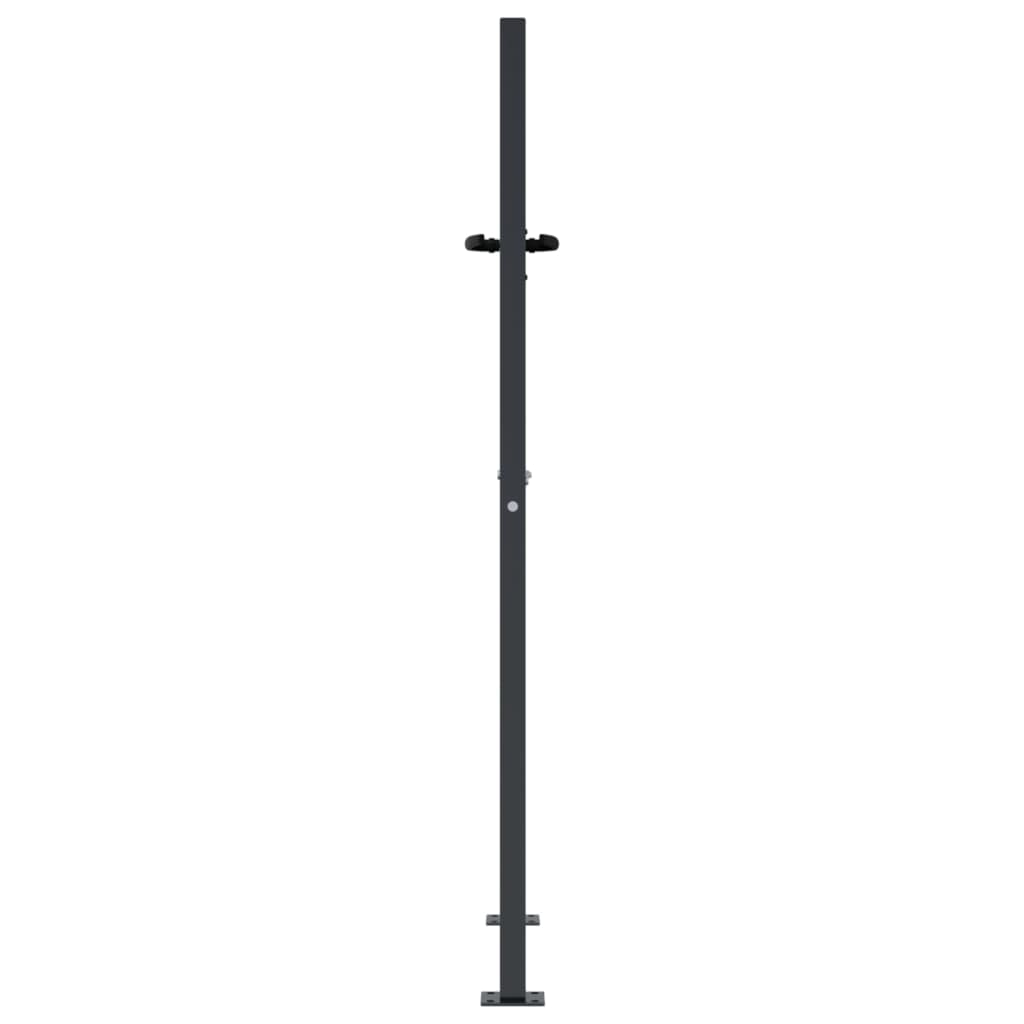 Garden Gate Anthracite 100 X 125 Cm Steel Bamboo Design