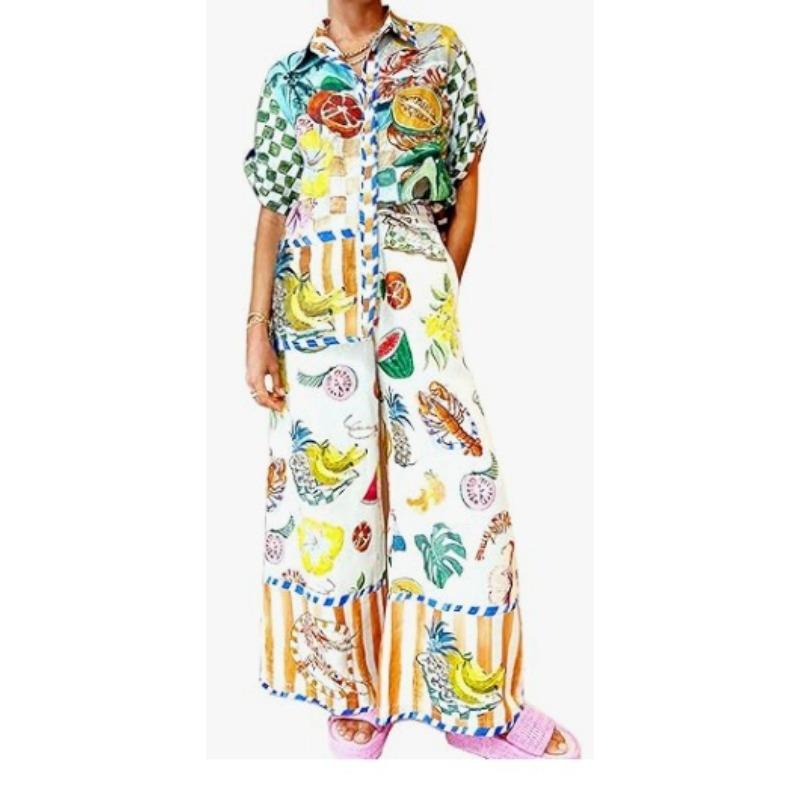 Street women's suit Printed digital high-end new trendy women's suit
