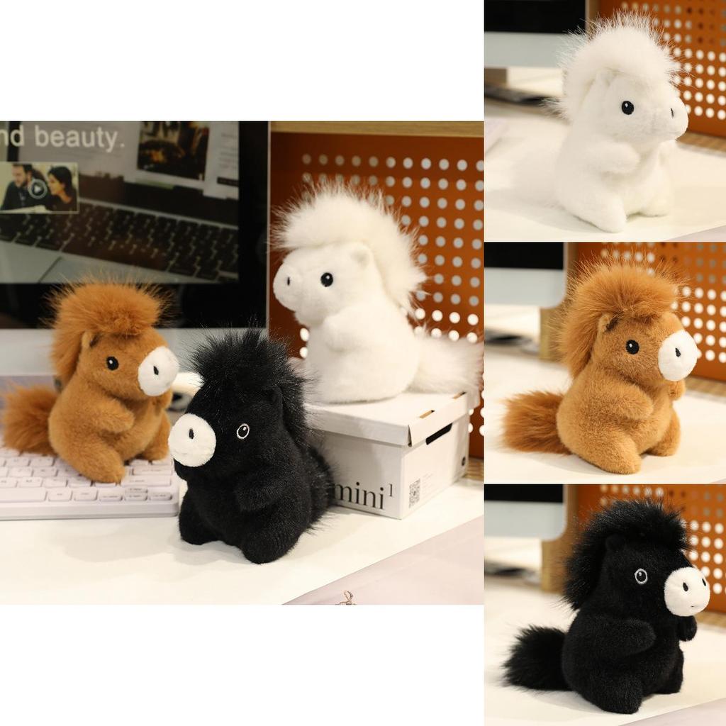 Plush Pony Stuffed Animal Toy For Kids And Girls Gift Decor Office Desk Companion
