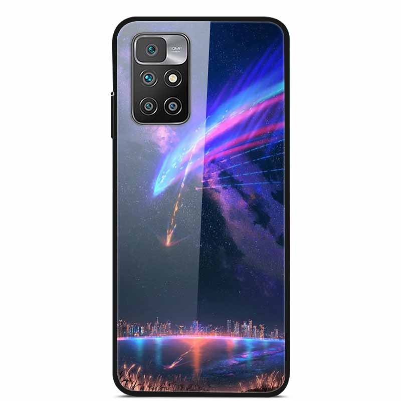 For Redmi Note 10 Pro Cases Note10T Tempered Glass Hard Back Cover for Xiaomi Redmi Note 10 5G / Note 10T Phone Case Capa Fundas